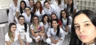 Equipe de Estética que preparou as noivas para o casamento coletivo