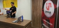 Professor Robson Recalcatti ministrando a palestra