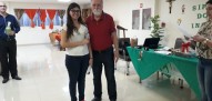 Professor Clovis Uliana com colaboradora do hospital