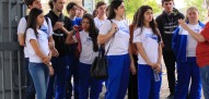 Chegada dos alunos na Universidade
