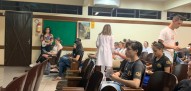 Estudantes de Informática recebem orientações do curso de Enfermagem da Unipar de Guaíra